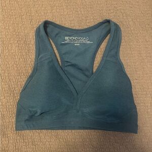 Beyond Yoga Lift Your Spirits Women's Teal Sports Bra